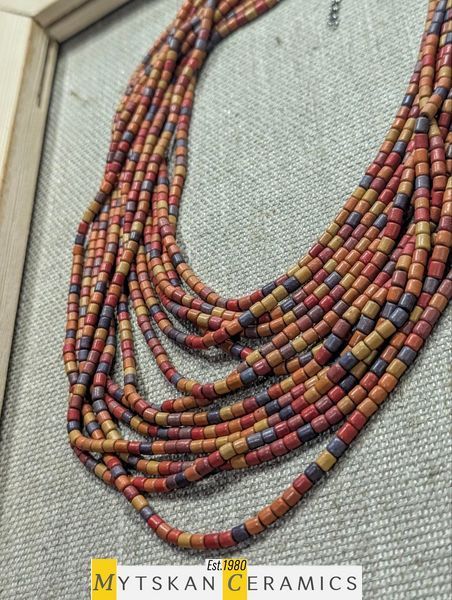 Ceramic necklace, women's jewelry made of natural ceramics. Necklace. Art. 344