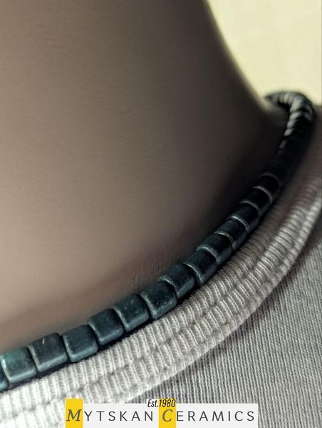 Ceramic necklace, women's jewelry made of natural ceramics. Necklace. Art. 101