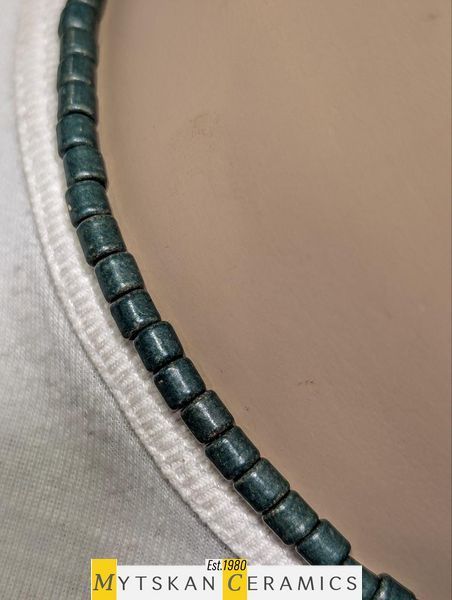 Ceramic necklace, women's jewelry made of natural ceramics. Necklace. Art. 101