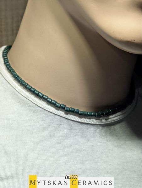 Ceramic necklace, women's jewelry made of natural ceramics. Necklace. Art. 101