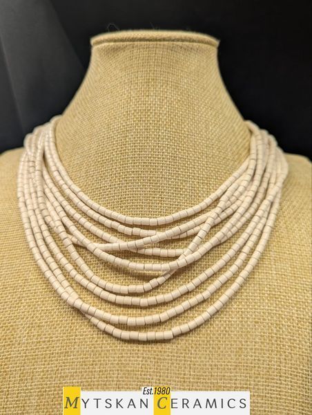 Ceramic necklace, women's jewelry made of natural ceramics. Necklace. Art. 346