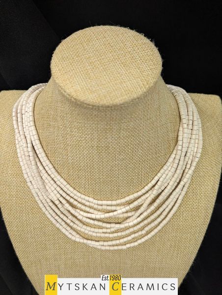 Ceramic necklace, women's jewelry made of natural ceramics. Necklace. Art. 346