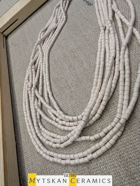 Ceramic necklace, women's jewelry made of natural ceramics. Necklace. Art. 346
