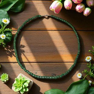 Ceramic necklace, women's jewelry made of natural ceramics. Necklace. Art. 100