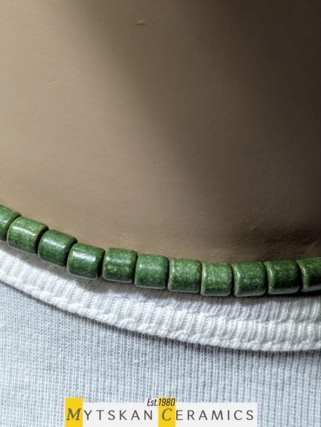 Ceramic necklace, women's jewelry made of natural ceramics. Necklace. Art. 100