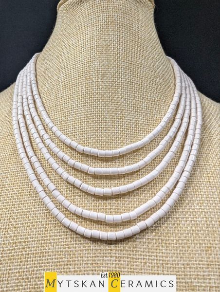 Ceramic necklace, women's jewelry made of natural ceramics. Necklace. Art. 295