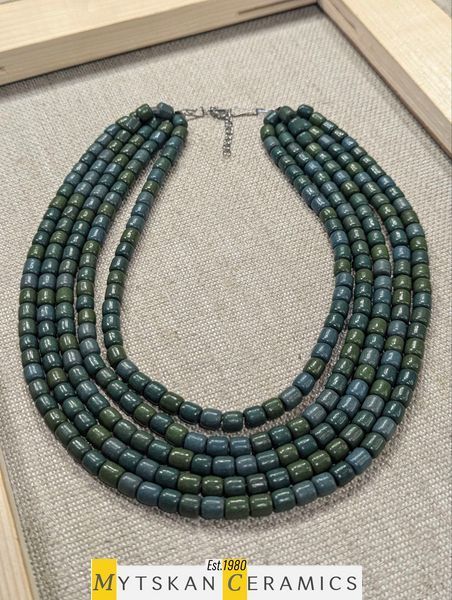 Ceramic necklace, women's jewelry made of natural ceramics. Necklace. Art. 348