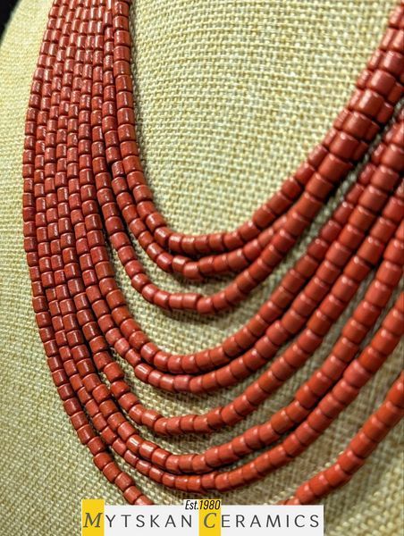 Ceramic necklace, women's jewelry made of natural ceramics. Necklace. Art. 296