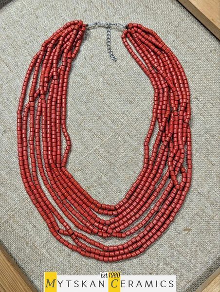 Ceramic necklace, women's jewelry made of natural ceramics. Necklace. Art. 296