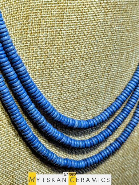 Ceramic necklace, women's jewelry made of natural ceramics. Necklace. Art. 145