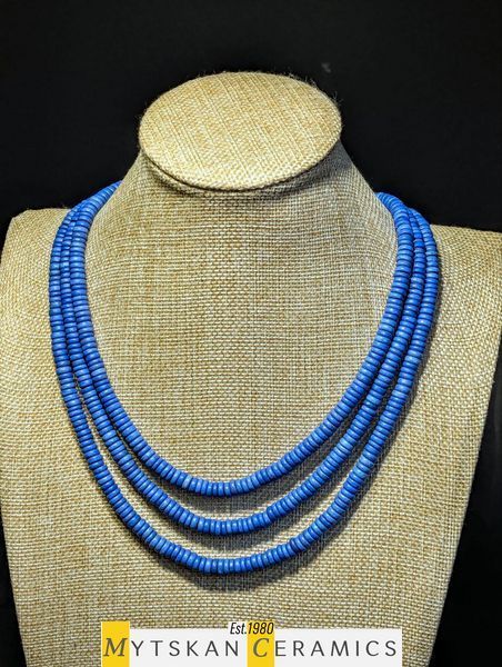 Ceramic necklace, women's jewelry made of natural ceramics. Necklace. Art. 145