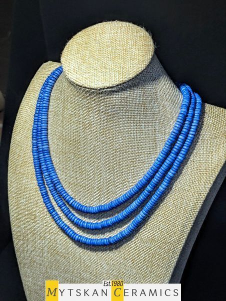 Ceramic necklace, women's jewelry made of natural ceramics. Necklace. Art. 145