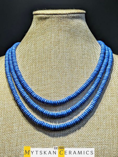 Ceramic necklace, women's jewelry made of natural ceramics. Necklace. Art. 145