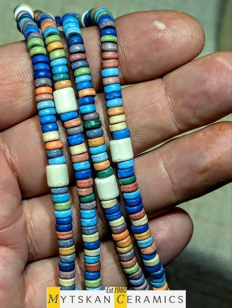 Ceramic necklace, women's jewelry made of natural ceramics. Necklace. Art. 190