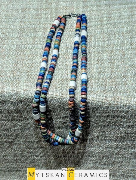 Ceramic necklace, women's jewelry made of natural ceramics. Necklace. Art. 190