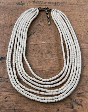 Ceramic necklace, women's jewelry made of natural ceramics. Necklace. Art. 304