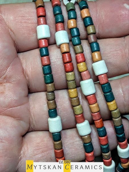 Ceramic necklace, women's jewelry made of natural ceramics. Necklace. Art. 191