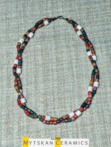 Ceramic necklace, women's jewelry made of natural ceramics. Necklace. Art. 191