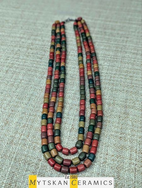 Ceramic necklace, women's jewelry made of natural ceramics. Necklace. Art. 23