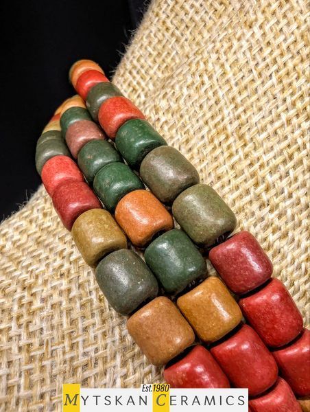 Ceramic necklace, women's jewelry made of natural ceramics. Necklace. Art. 23