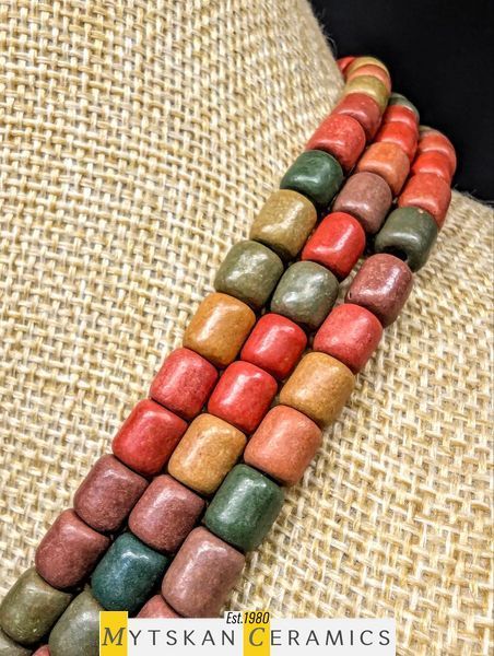 Ceramic necklace, women's jewelry made of natural ceramics. Necklace. Art. 23
