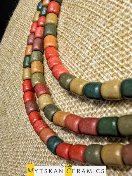 Ceramic necklace, women's jewelry made of natural ceramics. Necklace. Art. 23
