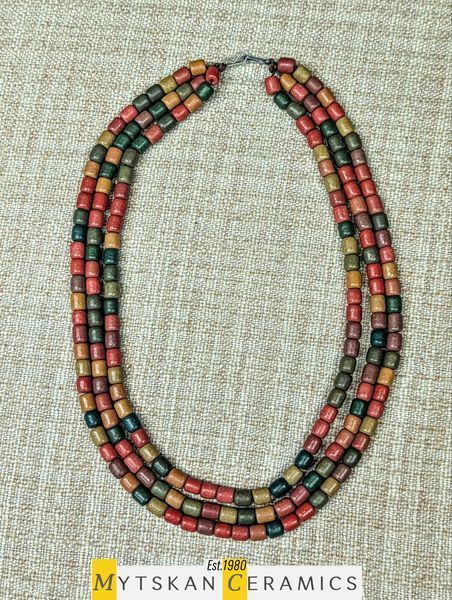 Ceramic necklace, women's jewelry made of natural ceramics. Necklace. Art. 23