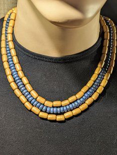 Ceramic necklace, women's jewelry made of natural ceramics. Necklace. Art. 32