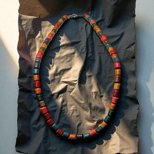 Ceramic necklace, women's jewelry made of natural ceramics. Necklace. Art. 95