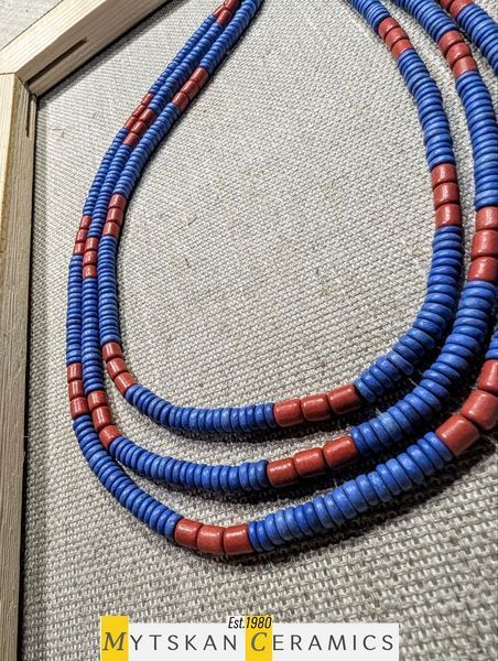 Ceramic necklace, women's jewelry made of natural ceramics. Necklace. Art. 148