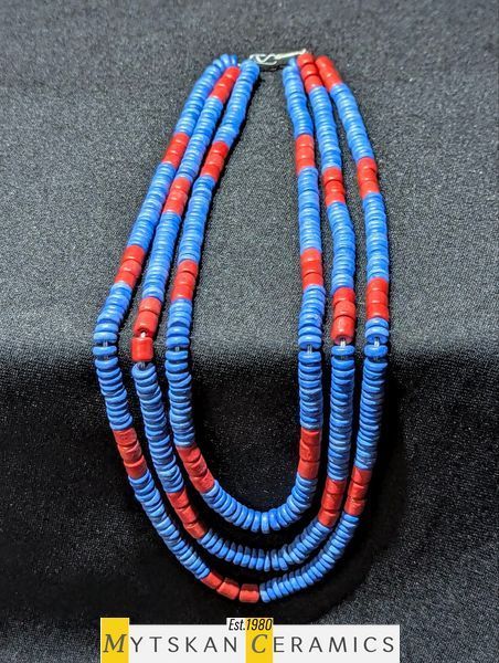 Ceramic necklace, women's jewelry made of natural ceramics. Necklace. Art. 148