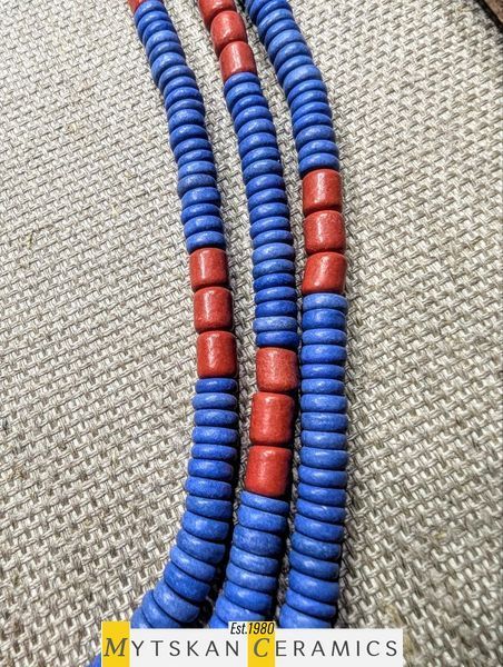 Ceramic necklace, women's jewelry made of natural ceramics. Necklace. Art. 148