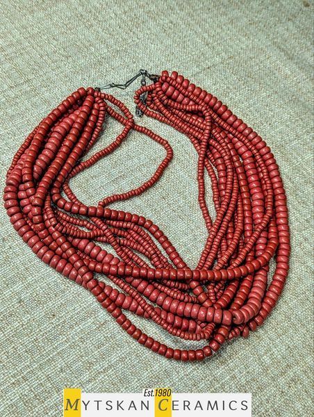 Ceramic necklace, women's jewelry made of natural ceramics. Necklace. Art. 281