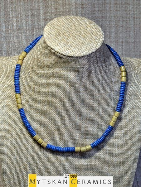 Ceramic necklace, women's jewelry made of natural ceramics. Necklace. Art. 124