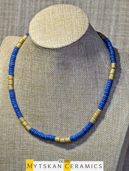 Ceramic necklace, women's jewelry made of natural ceramics. Necklace. Art. 124