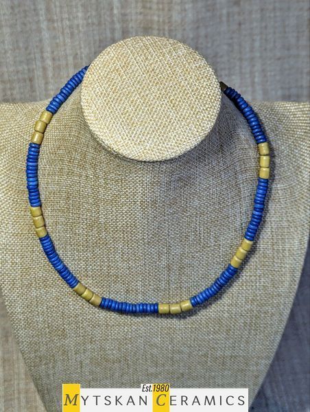 Ceramic necklace, women's jewelry made of natural ceramics. Necklace. Art. 124