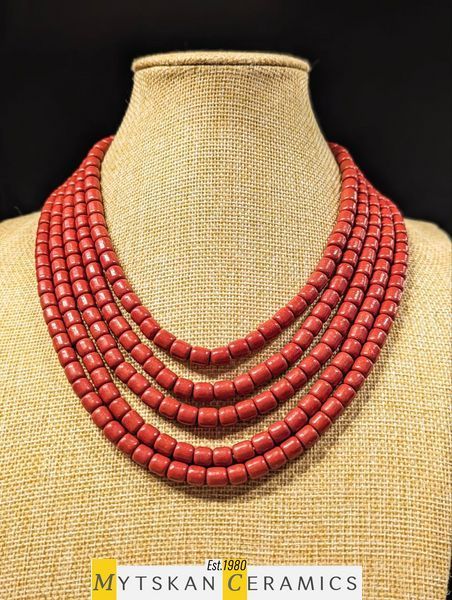 Ceramic necklace, women's jewelry made of natural ceramics. Necklace. Art. 31
