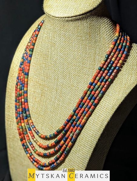 Ceramic necklace, women's jewelry made of natural ceramics. Necklace. Art. 244