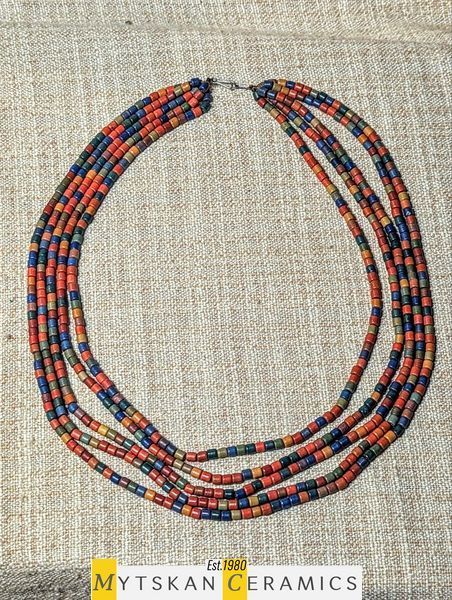 Ceramic necklace, women's jewelry made of natural ceramics. Necklace. Art. 244