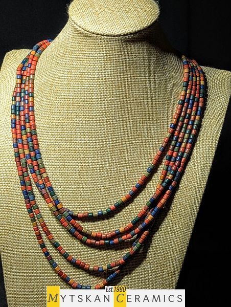Ceramic necklace, women's jewelry made of natural ceramics. Necklace. Art. 244