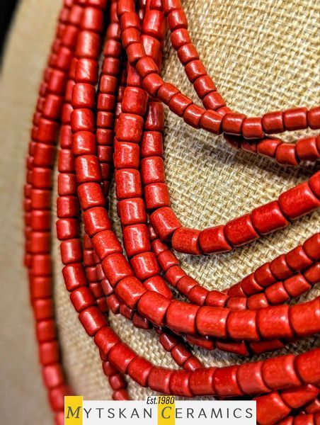 Ceramic necklace, women's jewelry made of natural ceramics. Necklace. Art. 282