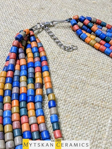 Ceramic necklace, women's jewelry made of natural ceramics. Necklace. Art. 308