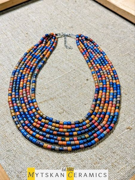 Ceramic necklace, women's jewelry made of natural ceramics. Necklace. Art. 308
