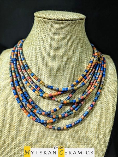 Ceramic necklace, women's jewelry made of natural ceramics. Necklace. Art. 308