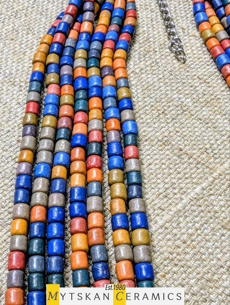 Ceramic necklace, women's jewelry made of natural ceramics. Necklace. Art. 308
