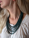 Ceramic necklace, women's jewelry made of natural ceramics. Necklace. Art. 5