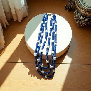 Ceramic necklace, women's jewelry made of natural ceramics. Necklace. Art. 152