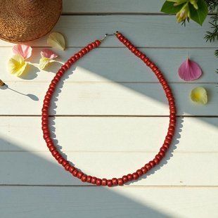 Ceramic necklace, women's jewelry made of natural ceramics. Necklace. Art. 92