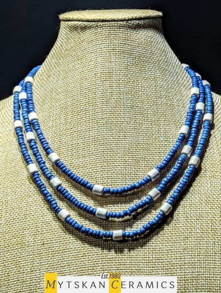 Ceramic necklace, women's jewelry made of natural ceramics. Necklace. Art. 152