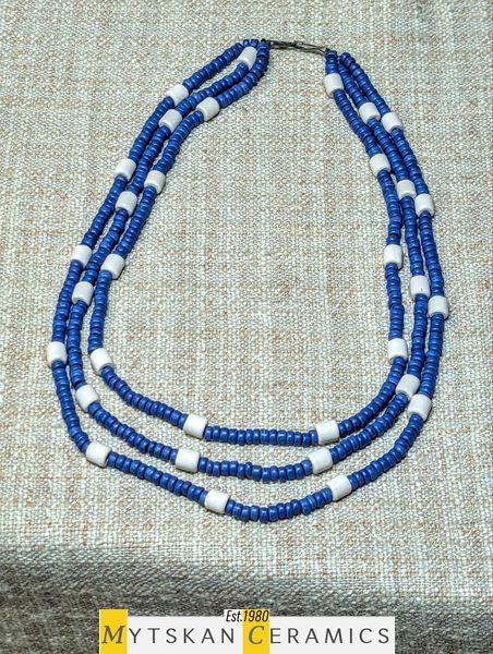 Ceramic necklace, women's jewelry made of natural ceramics. Necklace. Art. 152